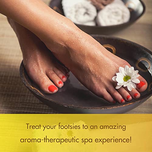 Spa Redi - Detox Foot Soak Pedicure And Bath Fine Salt, Lemon And Lime,128 Oz - Made With Dead Sea Salts, Argan Oil, Coconut Oil, And Essential Oil - Hydrates, Softens And Moisturizes #TOP1