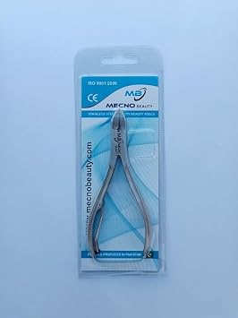 Profesyonel Paslanmaz Çelik Tırnak Makası, Tek Yaylı, 0.25 inç Keskin Kenar, Metalik Gri, MB-TIM-003