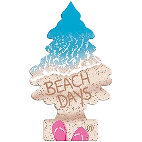 Little Trees Air Freshener Tree MTR0086B Beach Days Fragrance For Car Home Boat Caravan - 24 Pack