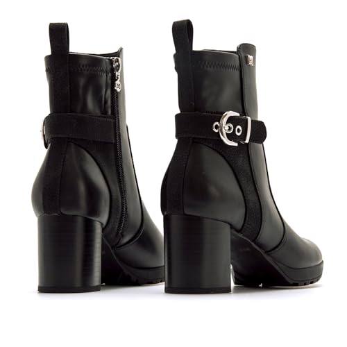 Mariamare Para Mujer. 63606 Botines Polino Negro (37), 3 A 5Cm, Cremallera, Casual - 3