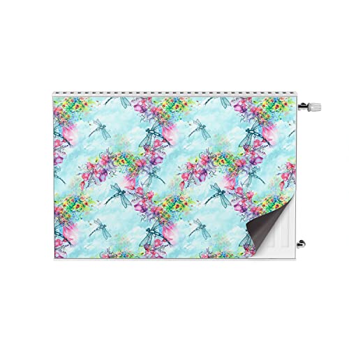 Magnifique tapis magnétique pour radiateur fleurs décoratif élégant 90x60cm - 5