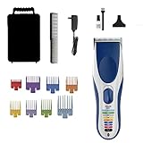 Men Hair Cutting Kit, Easy Color-Coded Guide Combs 60 Minutes of Runtime Cordless Rechargeable Hair Trimme, Convenient at Home Haircutting