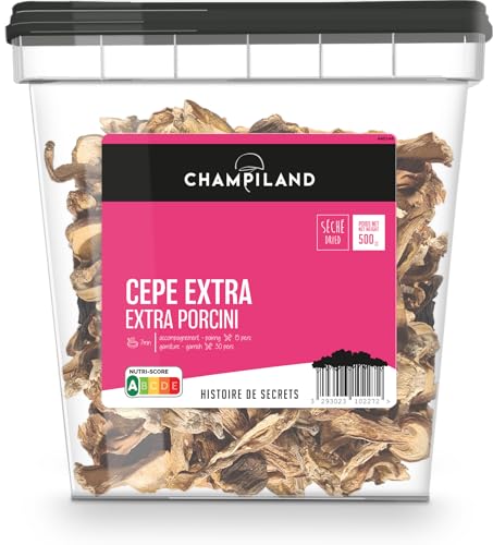 Cèpes extra séchés triés main CHAMPILAND pot de 500 g