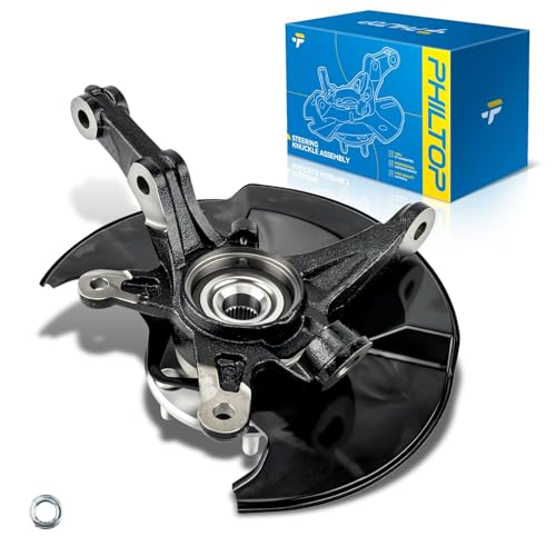 Image of PHILTOP Steering Knuckle & Wheel Bearing Hub Assembly, 1PC Front Right Passenger Side Compatible with Civic 2006-2011 1.8; 2.0L Replaces 698-450