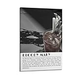 BLOODYMARY_- Póster decorativo de 5 x 7 pulgadas, lienzo para pared, póster de pared e impresión artística moderna para decoración de dormitorio familiar, pósteres de 12 x 18 pulgadas (30 x 45 cm)