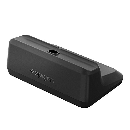 Spigen S315 Phone Charging Stand Designed for iPhone X / 8/8 Plus / 7/7 Plus / 6S / 6S Plus - Only Compatible with Apple Original Cable - Black