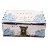 Coffret à bijoux vintage - réduit l'encombrement et sur les bureaux, les comptoirs, constitue également une pièce maîtresse rustique pour la table, coffret de rangement de bijoux
