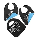SHERCHPRY 3 Piezas Babero para Adultos Diseño de Ropa para Ancianos y Pacientes de Usar Lavable y Reutilizable para Comidas y Personas Rehabilitación