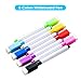 8 Colors Dry Erase Markers with Eraser Home Office Classroom Portable Low Odor Whiteboard Pen Set for Glass/Whiteboard/Plastics/Porcelain