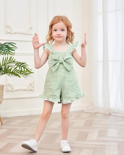 Image of XUANHAO Infant Toddler Baby Girl Clothes Denim Jeans Outfits 2PCS Ruffle Floral Top + Ripped Denim Girls Pants Set 6M-4T