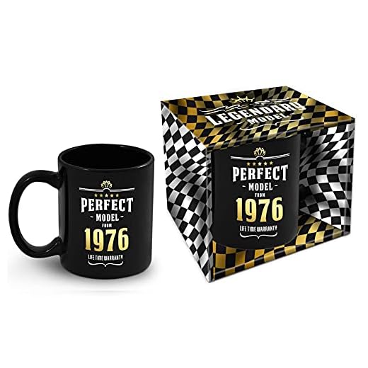 Taza de cumpleaños con año de nacimiento 1976