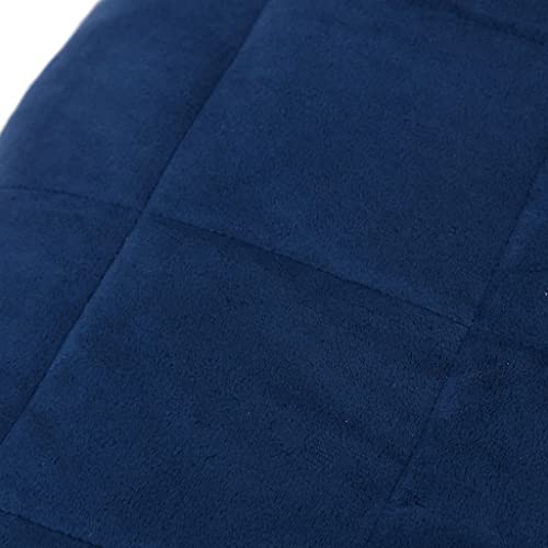 Couverture lestée bleu 135x200 lit chambre hôtel dortoir drap lourd