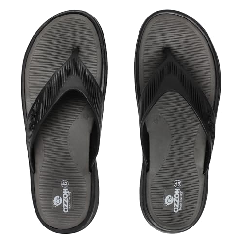Image of OZZOH Flip-Flops For Men | Durable | Comfortable | Outdoor | Adventure | EVA Sole | PVC Strap | Long lasting | Men Slippers For Daily Use