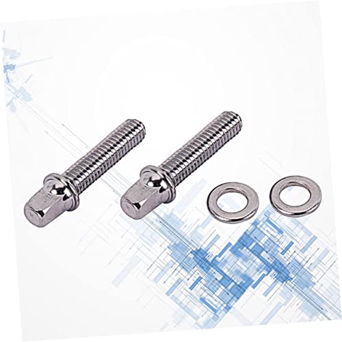Mikinona 2Pcs Screws Snare Drum Accessories Drum Tension Rods 2 Inch Floor Tom Drum Snare Drum Tension Rods Drum Accessory Drum Lug Mounting Screws Drum Tension Screws Head Screw Roller #TOP5