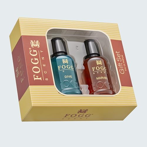 Image of Fogg Luxury EAU DE Parfum Gift Set,Pack of 2 (2 * 30ml) |Dive & Marvel Premium Fragrance Gift Set | Perfume for Men and Women| Long Lasting Premium Fragrance Scent