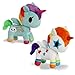 Bundle of 2 Aurora Tokidoki 7.5" Plush: Pixie Unicorno and Bowie Unicorno
