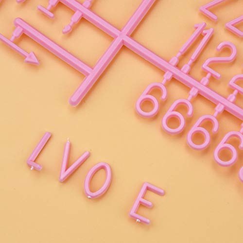 580 Letters For Felt Letter Boards, Fengek 3/4 Inch Plastic Letters Numbers Symbols For Changeable Letter Boards, 4 Colors #TOP3