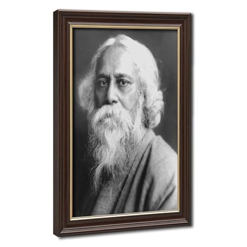 Impression sur toile haut de gamme de Rabindranath Tagore avec cadre