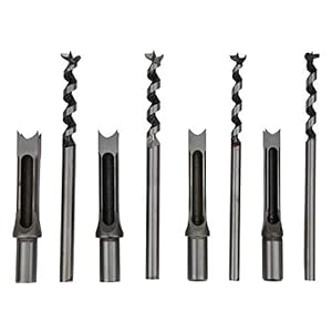 Vdcvadkye 4-teiliger Vierkantlochbohrer Set