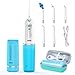 Cordless Water Flosser, Dr.meter IPX7 Waterproof 4 Modes Rechargeable Oral Irrigator with 5 Multi-functional Jet Tips Portable Teeth Cleaner for Home and Travel, Braces & Bridges Care-Great Gift Idea