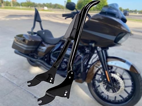 Quick Release Motorcycle Rear Seat Backrest Sissy Bar Back Rest Compatible For Harley Davidson Touring Road King Road Glide Street Glide Electra Glide Road King