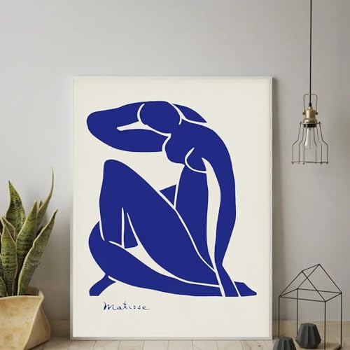 Toile Henri Matisse Nu Bleu : transformez l'ambiance de votre salon moderne - 2