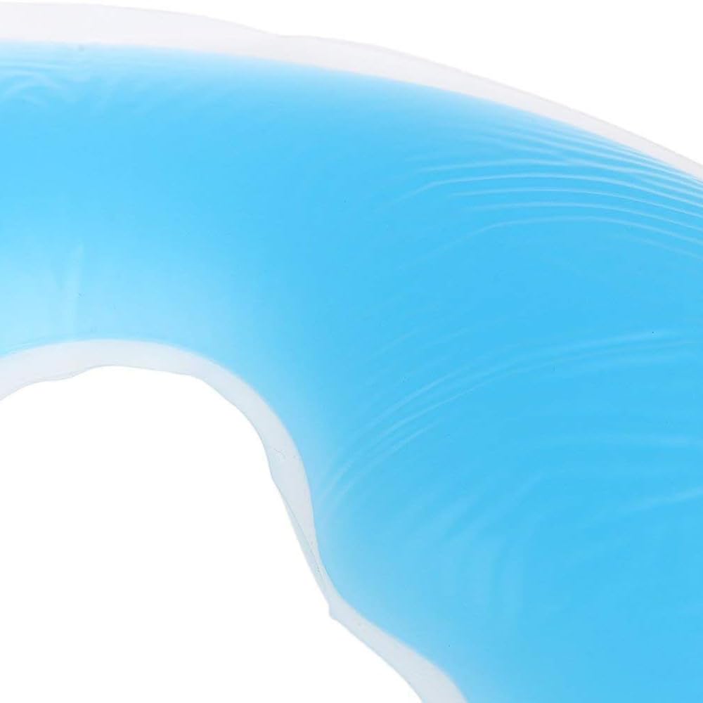 Silicon U-Shape SPA Pillow Gel Face Pad Cojín de Masaje para Cama de Belleza - Azul, 31 x 26 cm