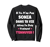 Cadeau femme sonia humoristique. Petite sonia d'amour. Meilleure sonia du monde. Si sonia t'énerve Humour prénom personnalisé sonia . Fête anniversaire sonia humoristique. Cadeau de noel sonia .