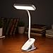 Funabridge 2 Pcs Led Desk Lamp with Clamp, 360° Flexible Gooseneck, Wide Head Eye-Caring Light, 3-Level Stepless Dimming, Memory Function, Clip-On/Stand/Hang Design