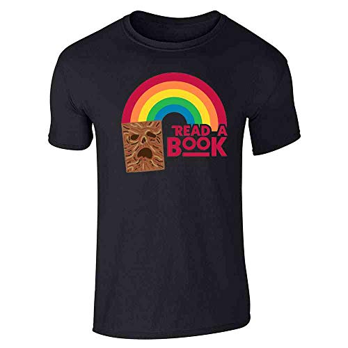 Read A Book Necronomicon Rainbow Funny Horror Short Sleeve T-Shirt Black XL