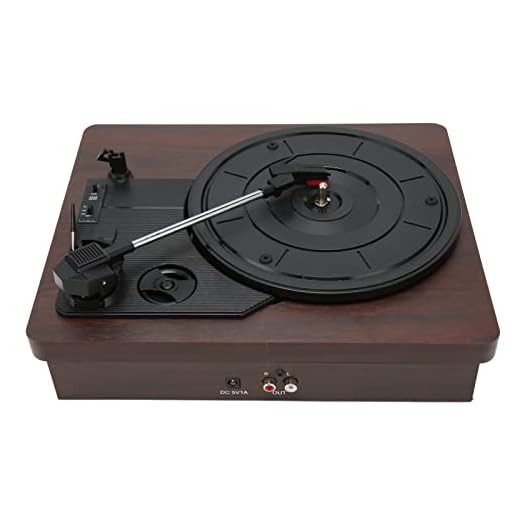 Toca-discos de Vinil, Toca-discos Vintage de Madeira Com Alto-falantes Estéreo Embutidos, Entrada AUX, Saída RCA, Conector de 3,5 Mm, Toca-discos Fonográfico de 3 Velocidades (EUA)