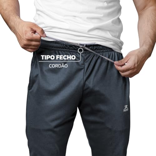 Calça Jogger Esportiva Masculina Muvin - Conforto Térmico - Secagem Rápida - Ajustável na Cintura -