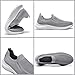Zuwoigo Men's Slip On Walking Shoes Comfortable Sneakers Casual Mesh Loafers Workout Tennis Running Athletic Gym Shoes 7 D(M) US Light Gray