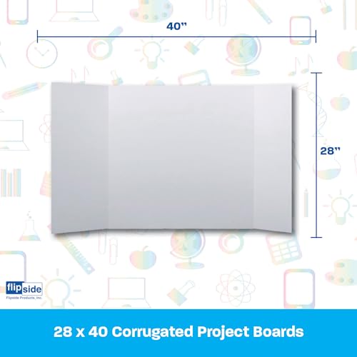 Planches de projet pour l'école et le bureau Flipside blanches 71x102 cm - 3