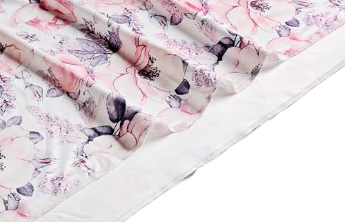 Image of Newborn Baby Girl Receiving Blanket Swaddle Blanket Stretchy Knit Swaddle Set with Matching Headband and Beanie (Ink Pink)