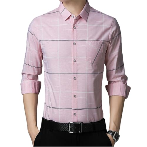 Chemise en coton rayée homme coupe ajustée aux finitions soignées