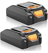 2Pack 20V Battery Compatible For Worx Battery 20V PowerShare WA3674 WA3678 WA3669 WA3575 WA3525 WA3520 WA3577 WA3578 WG151s WG155s WG251s (Two 6000mAh Batteries - View #11