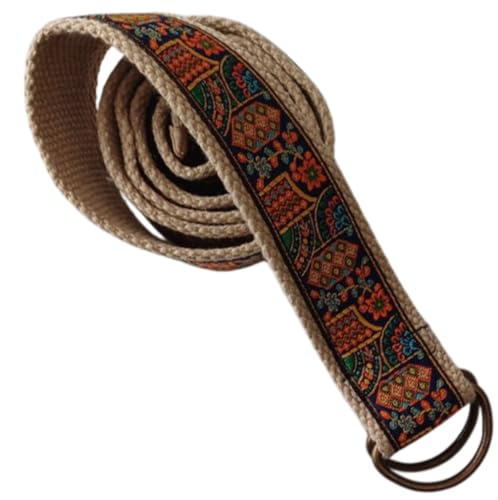 KVR Cotton Jacquard floral Designer waist belt fashion vintage multicolored girl teen women