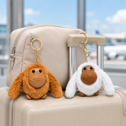 Llaveros de peluche para encontrar llaves rápido en bolsos y mochilas oscuras 6