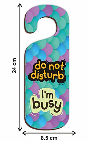 Image of KREEPO Do Not Disturb I'm Busy MDF Door Sign Hanger Size(24cm x 8.5cm) kr41