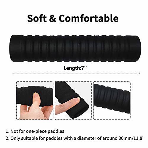 Kayak Paddle Grips, 2 Pcs Kayak Paddle Accessories, Non-Slip Silicone Kayak Wraps, Blister Prevention,Kayaking Accessories For Take-Apart Paddles, Fits For Kayak Paddle Diameter Up To 1.18" #TOP1
