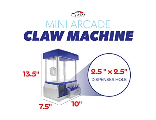 Mini Claw Machine For Kids – The Toy Grabber Is Ideal For Children And Parties, Fill With Small Toys And Candy – Feature Led Lights, Loud Sound Effects And Coins #TOP2