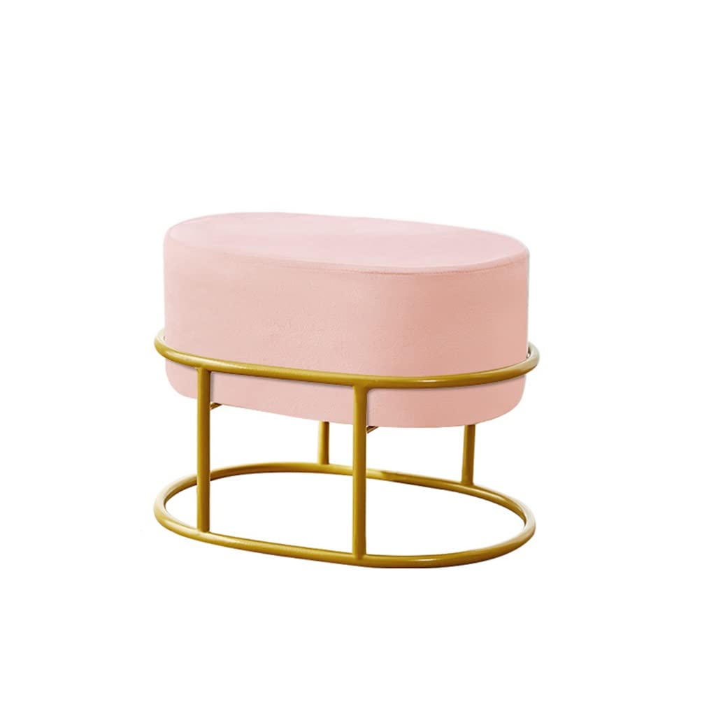 Tabouret en métal nordique pour salon et entrée (Lot de 3)
