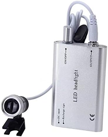 BoNew 3.5X Loupes with Clip On Type Head Lamp Kit with Light Silver Color Cloth Bag