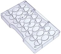 Decora 0050048 Stampo Professionale per Ovetti di Cioccolato, In Policarbonato, 24 Cavit&agrave;, 24 X 17 mm, Ideale per Realizzare un Uovo Lucido e Croccante, Design Professionale, Made in Italy