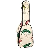 Ukulele Case Bag Colored Striped Tigers 10MM Sponge Thick Padding 21 Inch Ukulele Bag Gig Bag with A