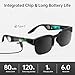 Smart Glasses with AI Translator, V6.0 Bluetooth Glasses with 150+ Translation, Smart Sunglasses for Men & Woman, 120H Long Standby Music Glasses, UV Protection, IPX5 Waterproof, Hands-Free Calls