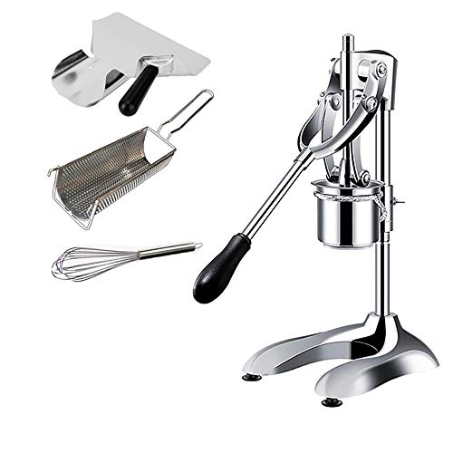 LeTkingok Manual Stainless Steel Potatoes Fried Chips Extruder Long French Fries Makers Machine Ricers Device