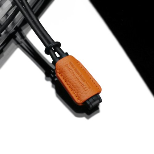 Gariz Genuine Leather XS-WBL1 Camera Hand Strap for Mirrorless and Other Types of Digital Camera, Orange + Black