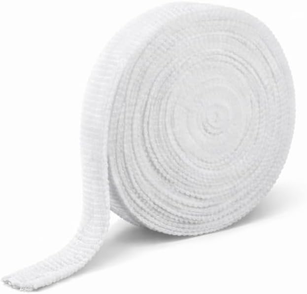 Tubular Stretch Net Bandage Size 5, (3cm x 25m) | Elastic Dressing Retainer No Tape Needed | Breathable Super Elastic Mesh Wound Care Support for Arm & Leg | Suitable for Humans & Pets (Dogs, Cats, Birds) | White | Pack of 1